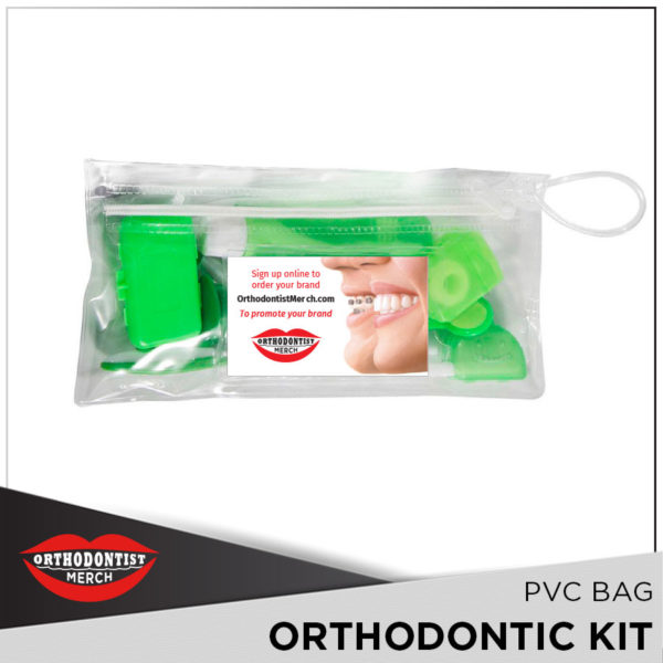 Orthodontic Kit in Clear PVC Bag with Business Card - OrthordontistMerch